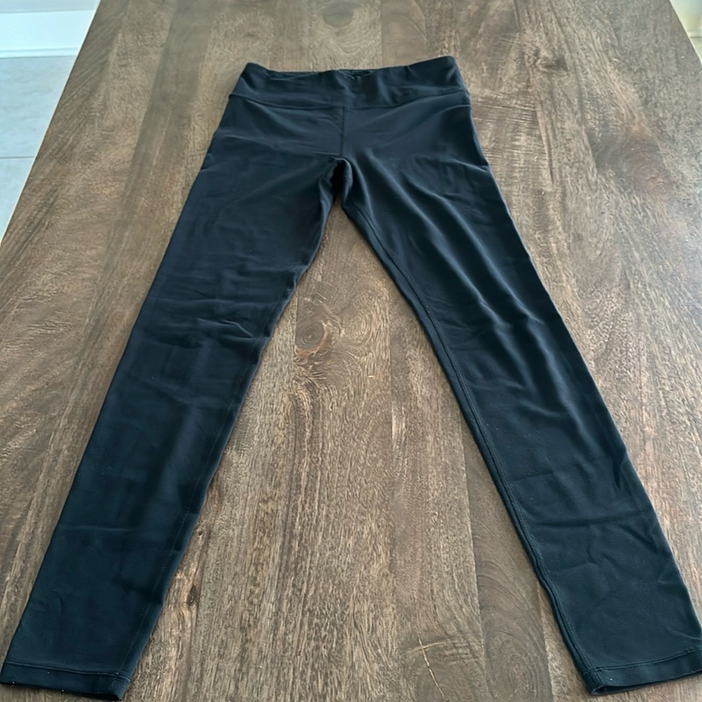 Athleta girl black cropped leggings - size XL/14
